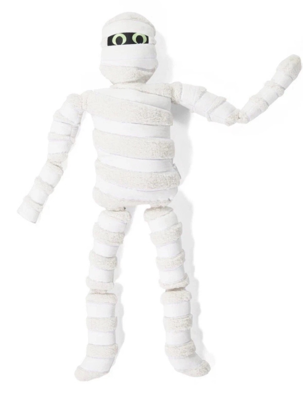 Isaac Mizrahi Mummy Body Pillow Halloween 32” x 60” Decor Glow In Dark